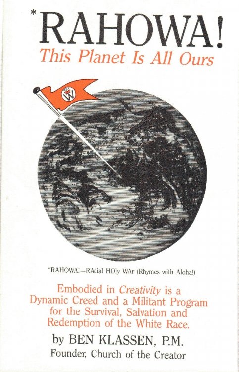Rahowa! This Planet is Ours
