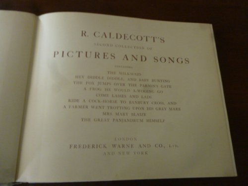 R. Caldecott's Second Collection of Pictures and Songs