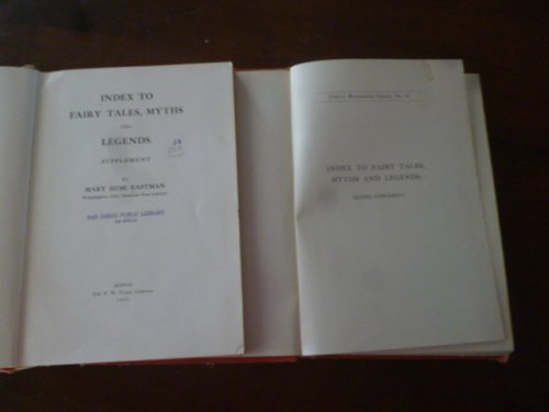 Index to Fairy tales, Myths and Legends: Supplement & Second Supplement (2 Vols)