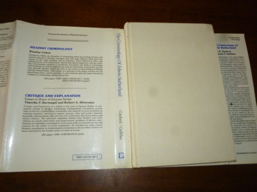 The Criminology of Edwin Sutherland