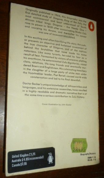 Rule of Fear: The Life and Times of Dingane, King of the Zulu