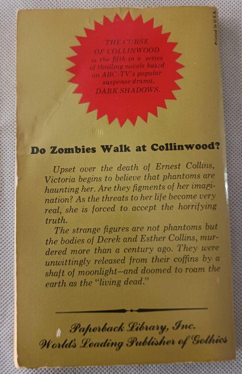 The Curse of Collinwood (Paperback Library Gothic)