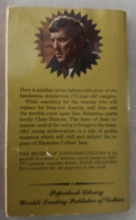 The Secret of Barnabas Collins (Paperback Library Gothic)