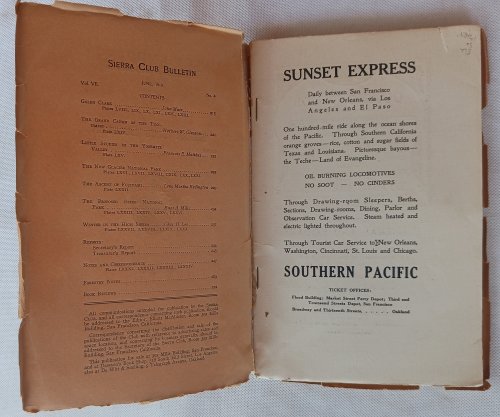 Sierra Club Bulletin, Vol. VII, No 4, June 1910 (Publications of the Sierra Club No. 42)