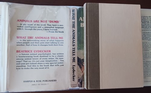 What the Animals Tell Me