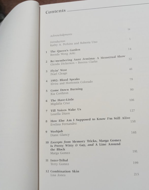 Contemporary Plays by Women of Color: An Anthology