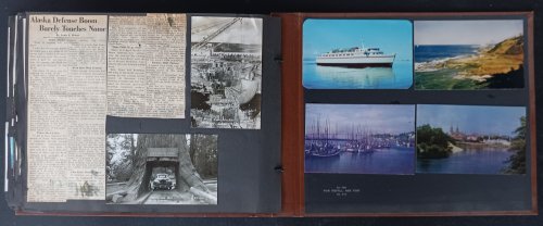 Scrapbook: 1952 steamship vacation from Vancouver, B.C. to Queen Charlotte Islands
