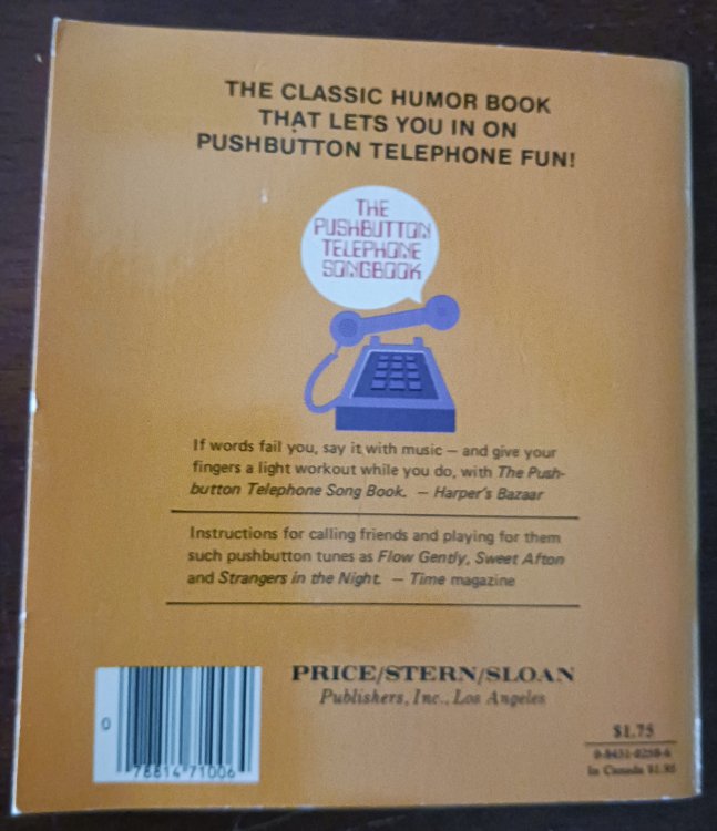 Image for Pushbutton Telephone Songbook Pushbutton Telephone Songbook