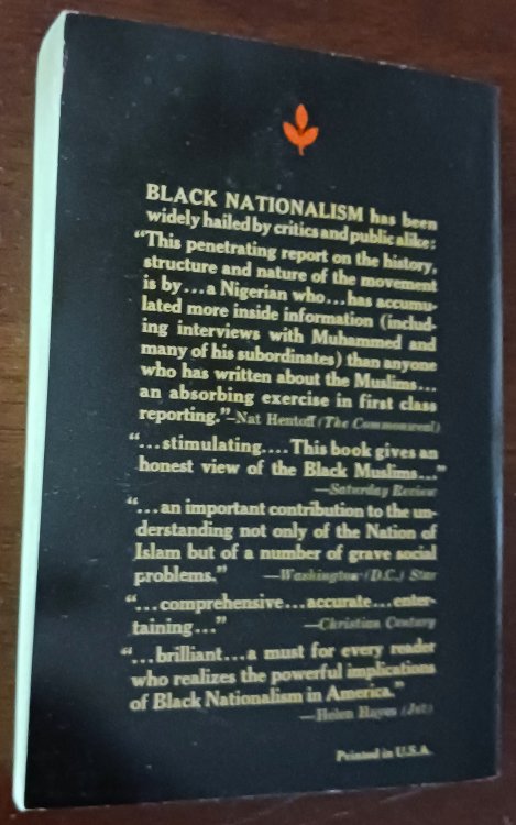 Black Nationalism: A Search for Identity in America