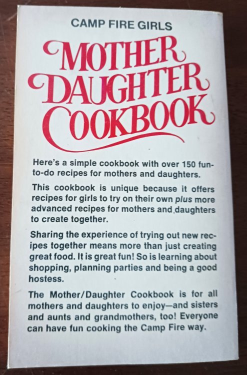 Camp Fire Girls Mother-Daughter Cookbook