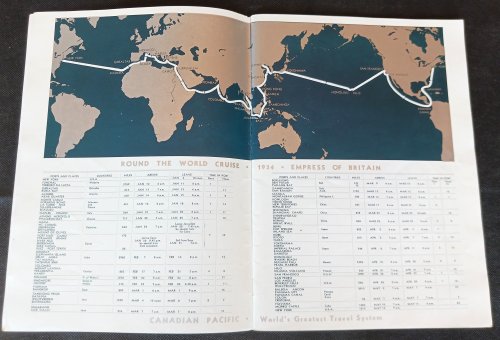 Empress of Britain/Canadian Pacific line: World Cruise 1934 souvenir handbook