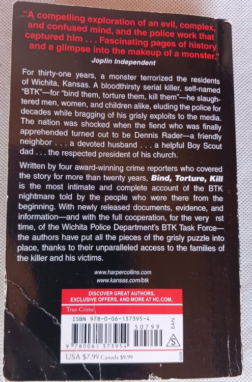 Bind, Torture, Kill: The Inside Story of BTK, the Serial Killer Next Door
