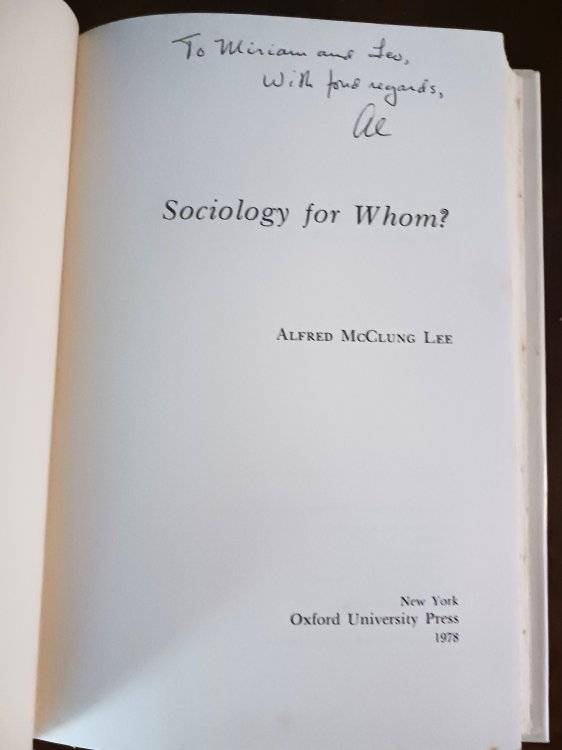 Sociology for Whom