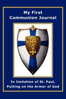 My First Communion Journal in Imitation of St. Paul: Putting on the Armor of God