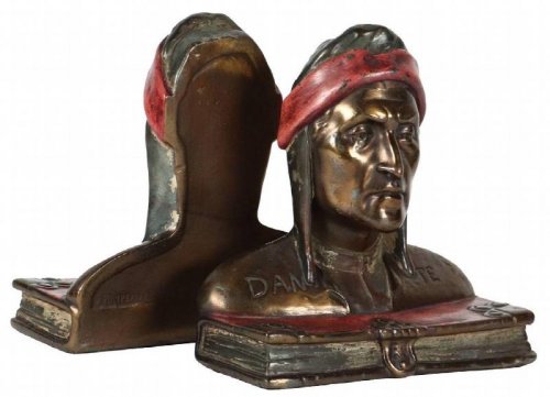 DANTE BOOKENDS - early 20th cent