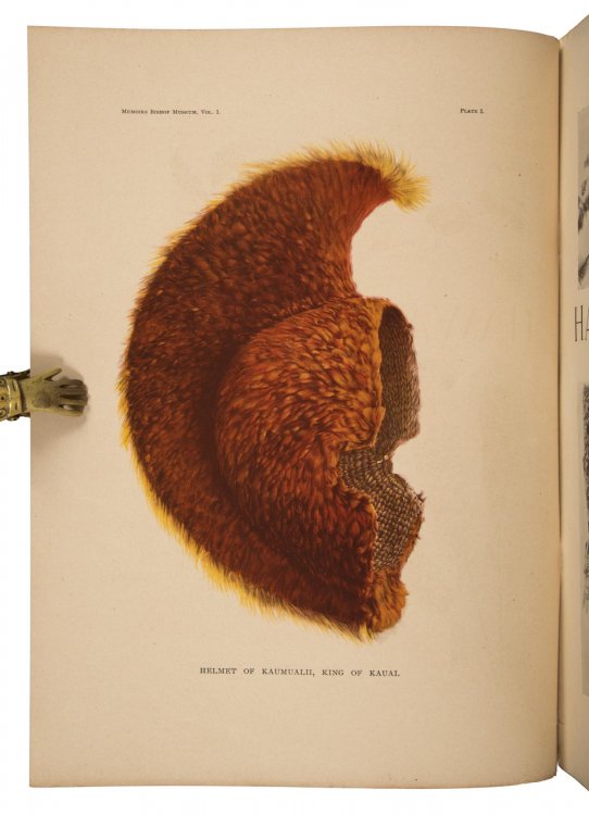 Three early studies on Hawaiian feather work: 'Hawaiian Feather Work', plus both supplements