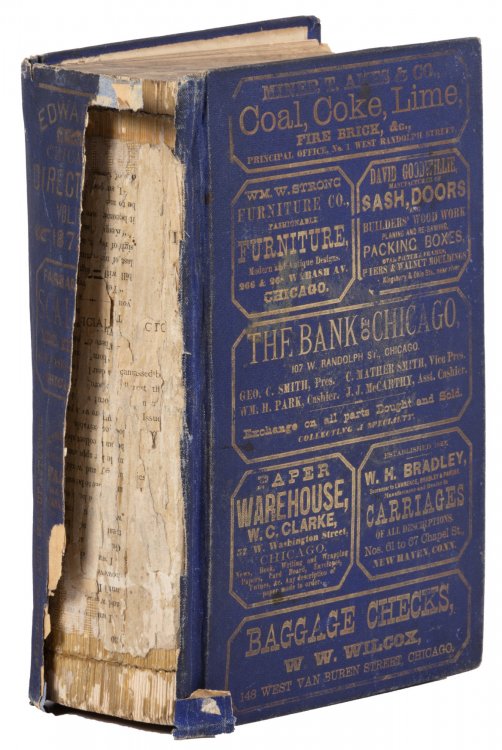 Edwards' Directory of the City of Chicago for 1872