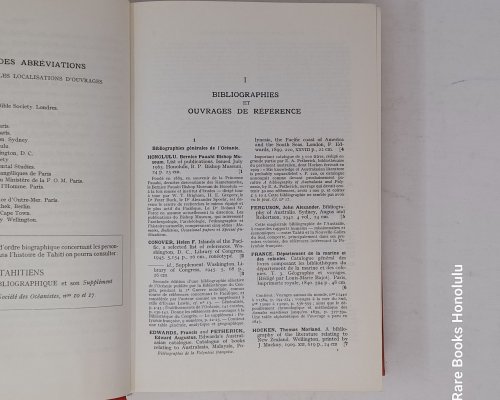 Bibliographie de Tahiti et de la Polynesie Francaise. (1967)