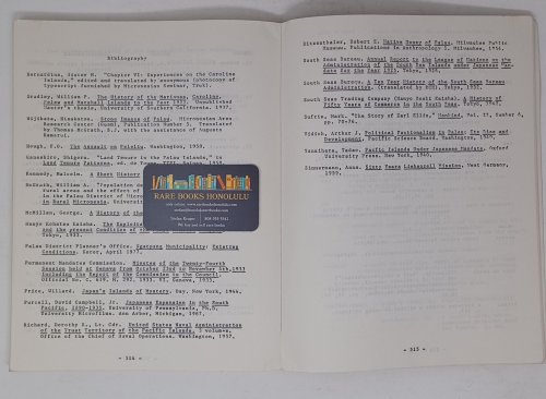 A History of Palau 3 volumes