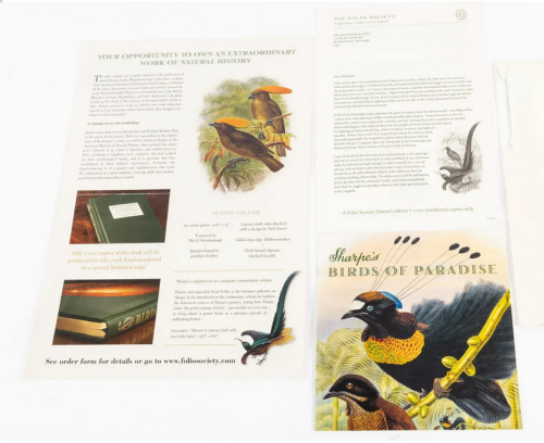 BIRDS OF PARADISE - oversized limited Folio Soc. edition
