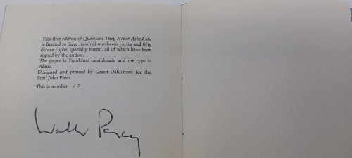 Questions They Never Asked Me - Signed