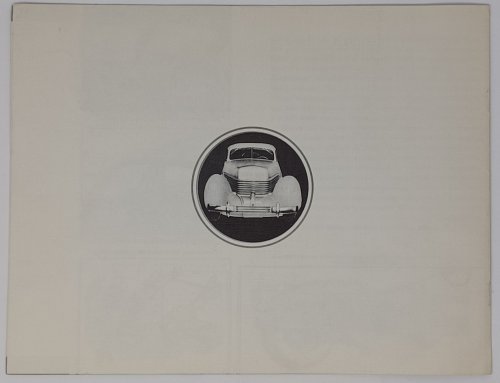 The New CORD - original sales brochure ca. 1937