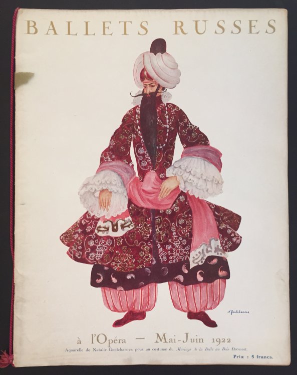 6 Programms Ballets Russes a l'Opera Paris. May-Juin 1922