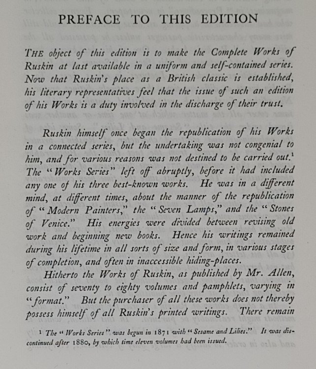 The Complete Works of John Ruskin - The sought after 39 volumes Full Leather Edition