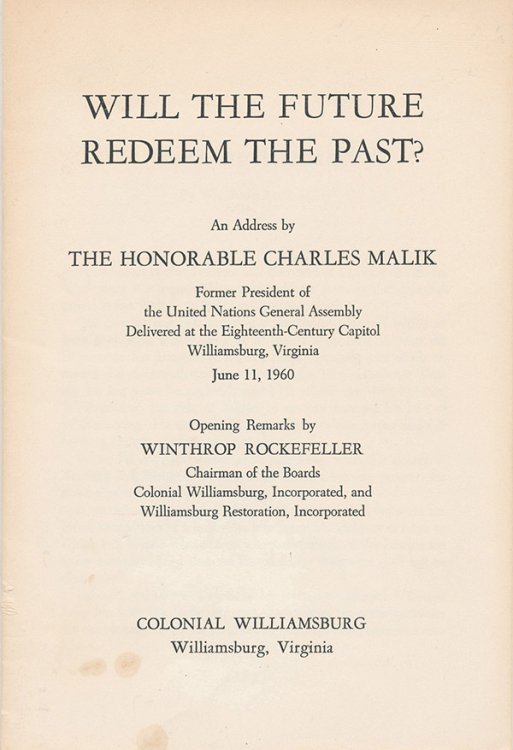 Will the Future Redeem the Past