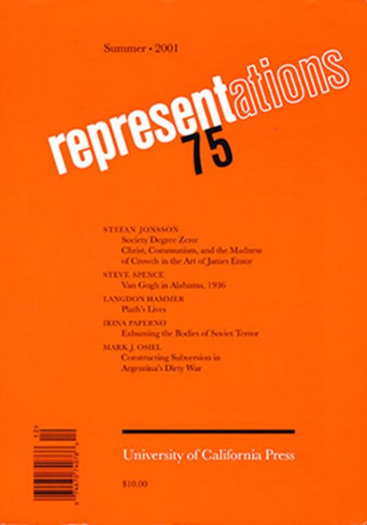 Representations 75 (Summer 2001 Number 75)