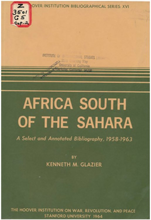 Africa South of the Sahara: A Select and Annotated Bibliography, 1958-1963
