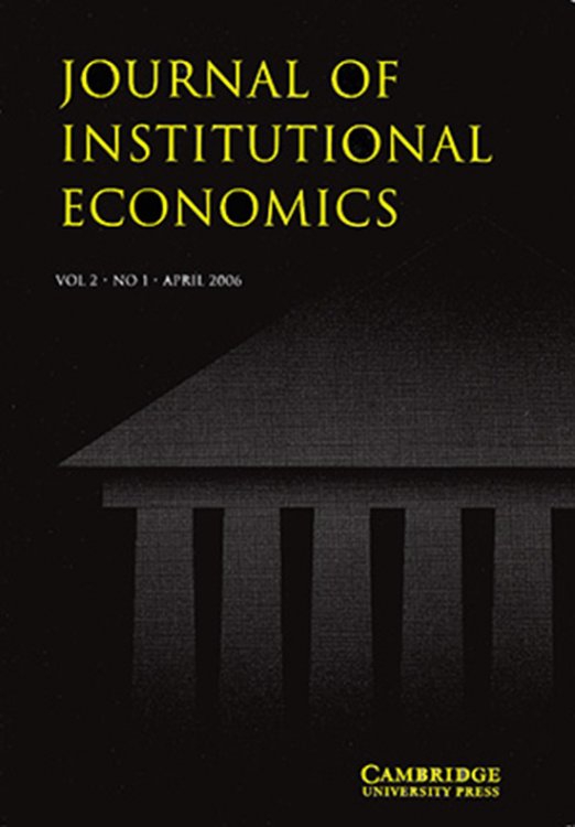 Journal of Institutional Economics (Vol 2, No 1, April 2006)