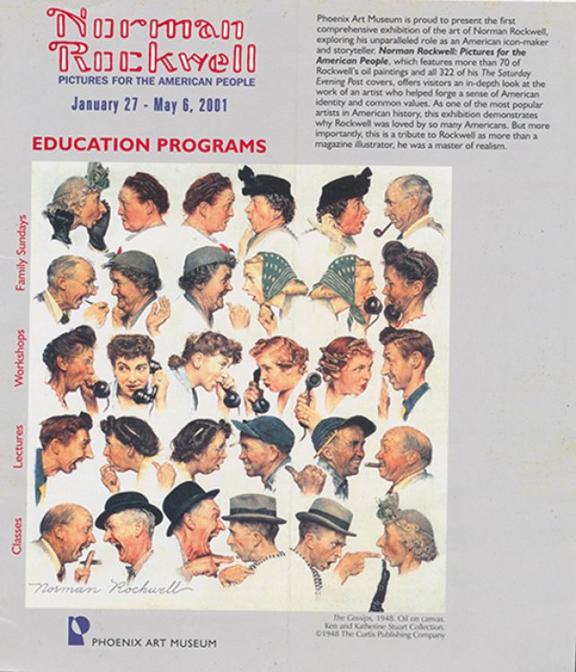 Norman Rockwell Pictures for the American People (2 brochures from the Phoenix Art Museum exhibition)