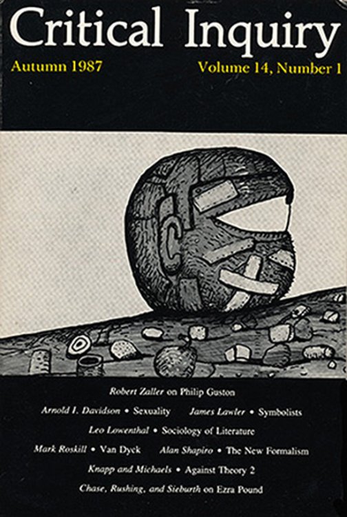 Critical Inquiry (Autumn 1987: Volume 14, Number 1)