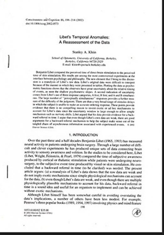 Libet's Temporal Anomalies: A Reassessment of the Data