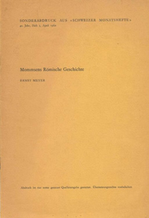 Mommsens Romische Geschichte