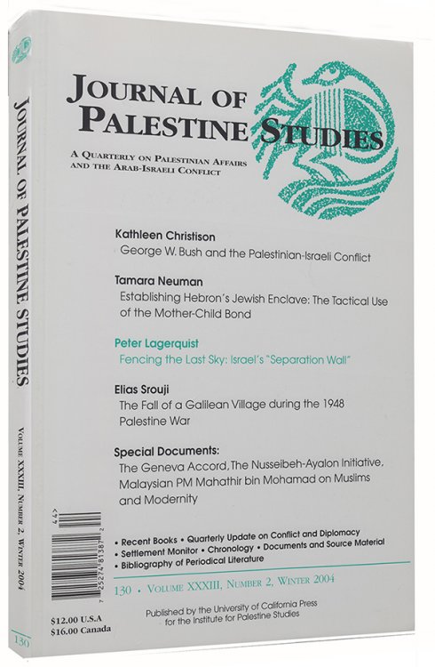 Journal of Palestine Studies (130: Volume XXXIII, Number 2, Winter 2004)
