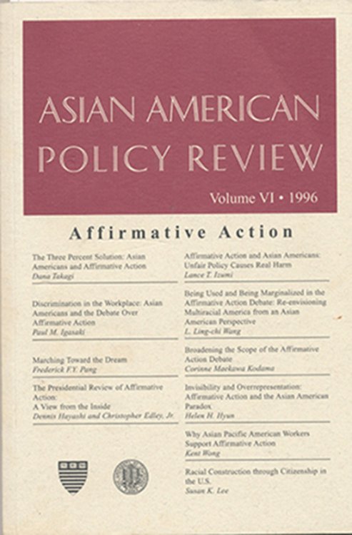 Asian American Policy Review (Volume VI, 1996)