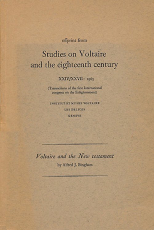 Voltaire and the New Testament