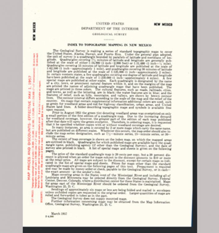 Index to Topographic Mapping in New Mexico (Geological Survey)