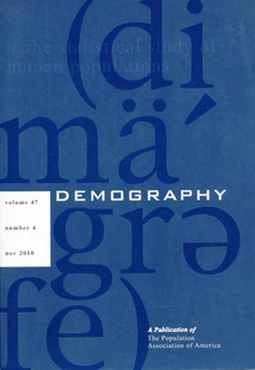 Demography (Volume 47, Number 4, November 2010)