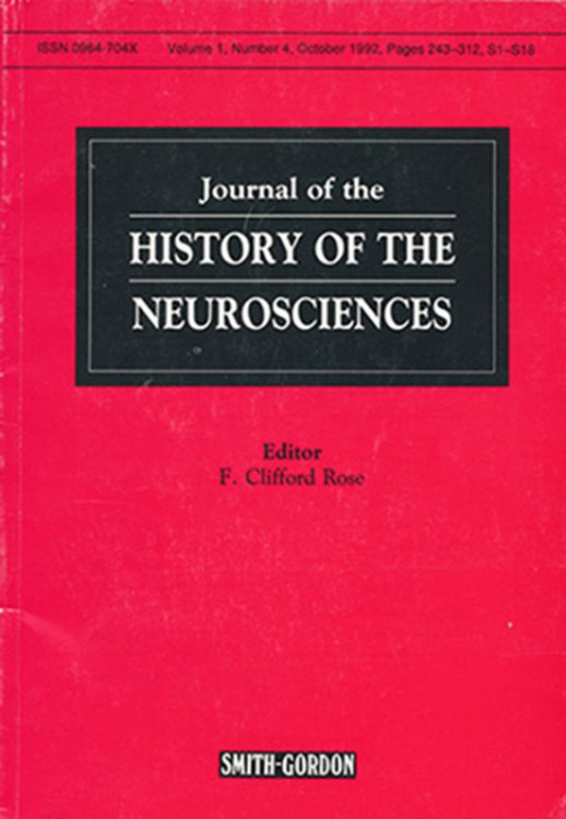 Journal of the History of the Neurosciences ( Vol 1, No 4,Oct 1992)
