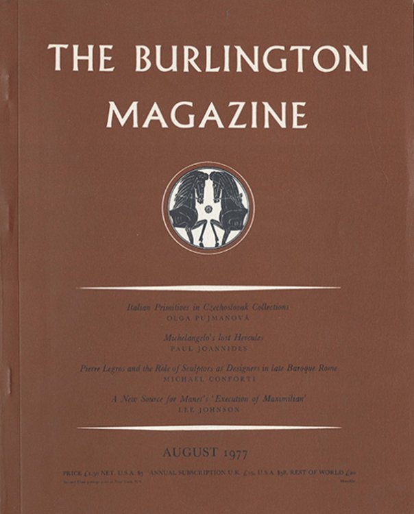The Burlington Magazine (Number 893, Volume CXIX, August 1977)