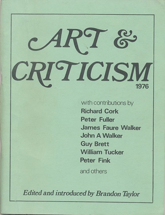Art and Criticism: Proceedings of a Conference held in London on 23rd and 24th April 1976