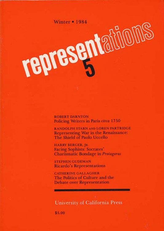 Representations 5 (Winter 1984)