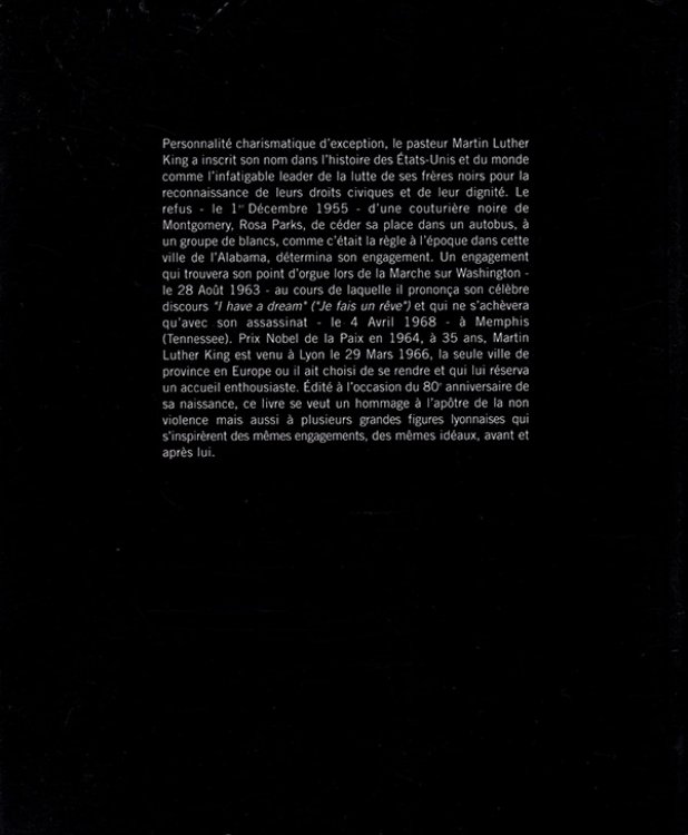 Martin Luther King A Lyon: Memoire Active
