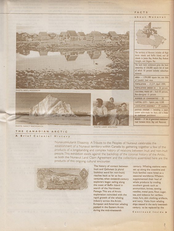 Nunavutmiutanik Elisasiniq. A Tribute to the Peoples of Nunavut