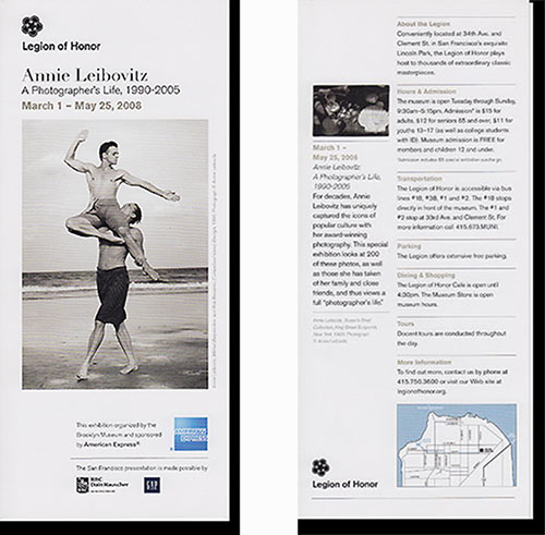 Exhibition Announcement: Annie Leibovitz: A Photographer's Life 1990-2005