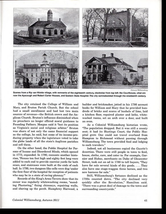 Colonial Williamsburg (Vol XXXIII, No. 3, Autumn 2011)