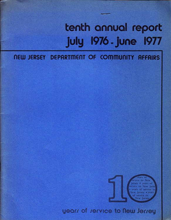 Ten Years of Service to New Jersey: Tenth Annual Report July 1976June 1977